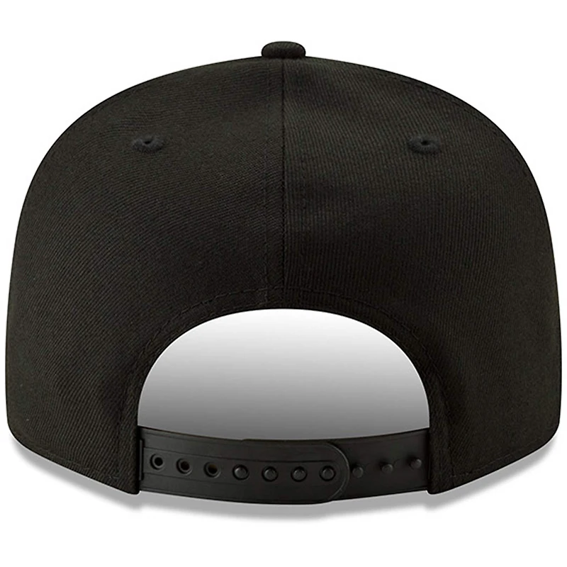 Casquette ajustable 9FIFTY noire sur noire des Broncos de Denver New Era pour homme
