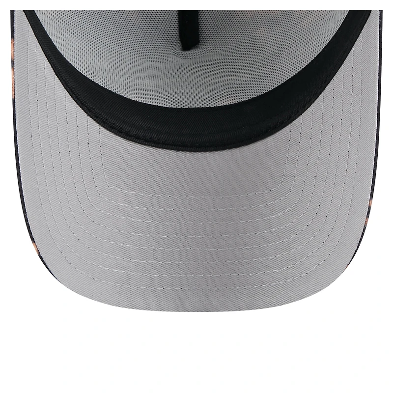 Men's New Era Black Denver Broncos Bleached 9FORTY A-Frame Adjustable Hat