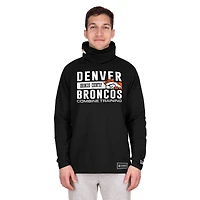 Sweat à capuche fonctionnel noir rayures tri-blend pour homme New Era Denver Broncos Fandom Balaclava Helmet