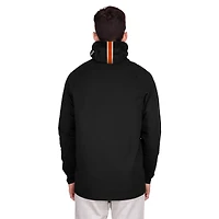 Men's New Era Black Denver Broncos Functional Fandom Balaclava Helmet Stripe Tri-Blend Hoodie