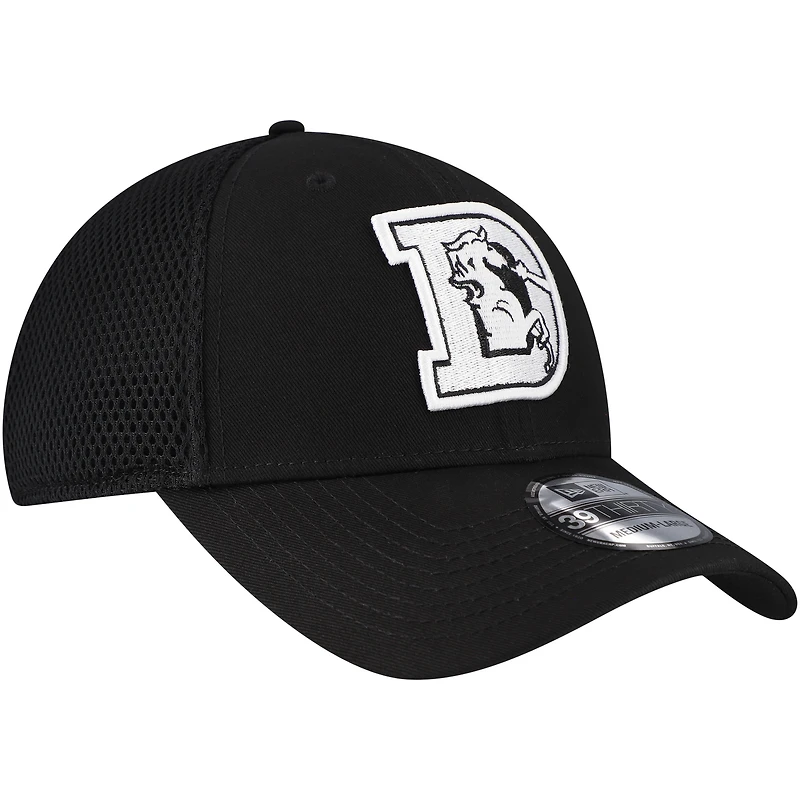 Casquette Main Neo 39THIRTY Flex noire des Denver Broncos de New Era pour homme