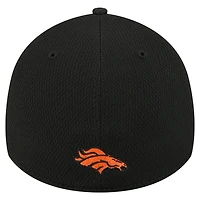 Casquette 39THIRTY Flex noire New Era pour homme avec logo des Broncos de Denver