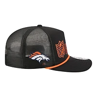 Casquette ajustable New Era noire Denver Broncos Throwback Foam 19TWENTY pour homme
