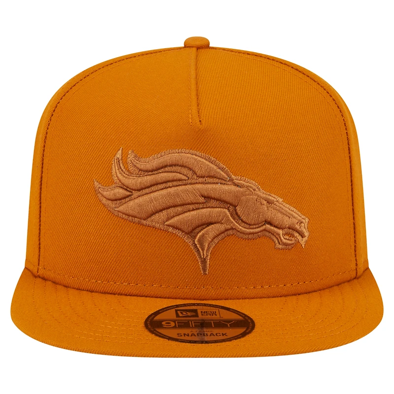 Casquette snapback A-Frame 9FIFTY marron Denver Broncos pour homme New Era