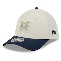 Casquette New Era Flex crème/marine Denver Broncos 2026 NFL Training Camp 39THIRTY M-Crown pour homme