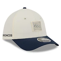 Men's New Era  Cream/Navy Denver Broncos 2026 NFL Training Camp 39THIRTY M-Crown Flex Hat