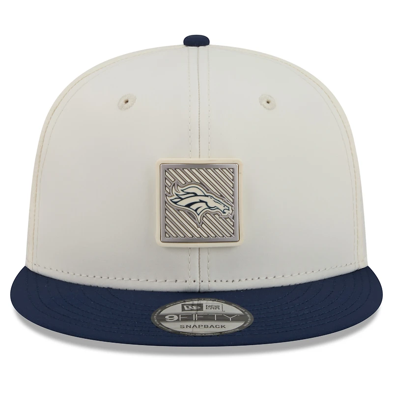 Men's New Era  Cream/Navy Denver Broncos 2026 NFL Training Camp 9FIFTY Snapback Hat