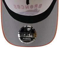 Men's New Era Cream/Orange Denver Broncos 2025 NFL Draft 9FORTY A-Frame M-Crown Adjustable Hat
