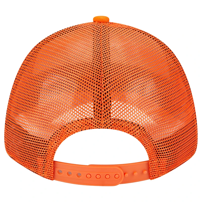 Casquette Snapback 9FORTY Team Stripe Trucker des Broncos de Denver crème/orange New Era pour homme
