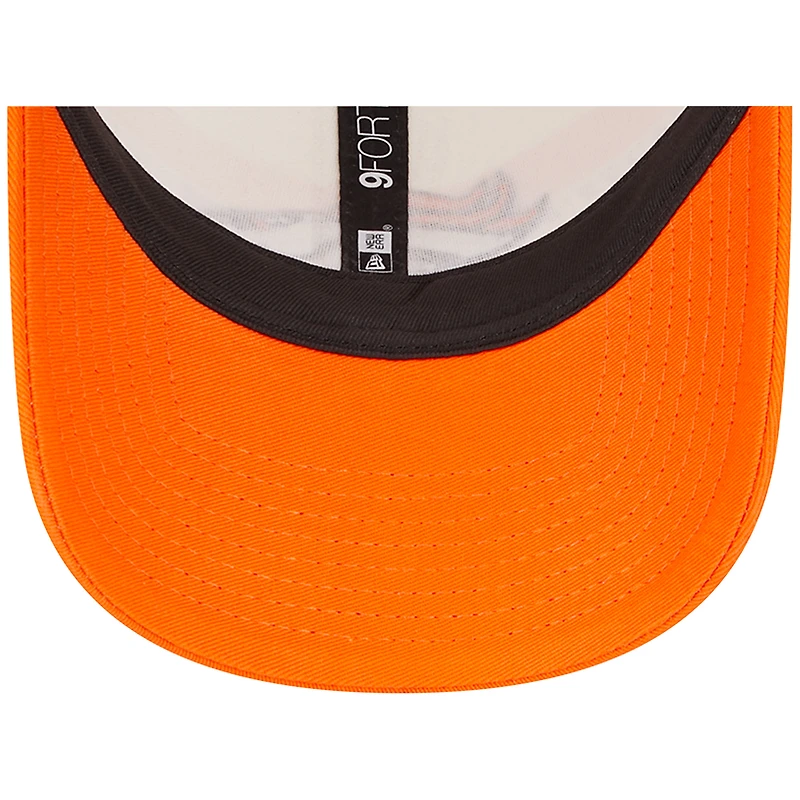 Casquette Snapback 9FORTY Team Stripe Trucker des Broncos de Denver crème/orange New Era pour homme