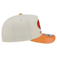 Men's New Era  Cream/Orange Denver Broncos Washed A-Frame 9FIFTY Snapback Hat