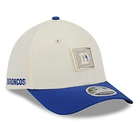 Casquette New Era Flex crème/bleu roi Denver Broncos 2026 NFL Training Camp 39THIRTY pour homme