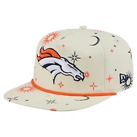 Men's New Era Cream Denver Broncos Celestial Golfer Adjustable Hat