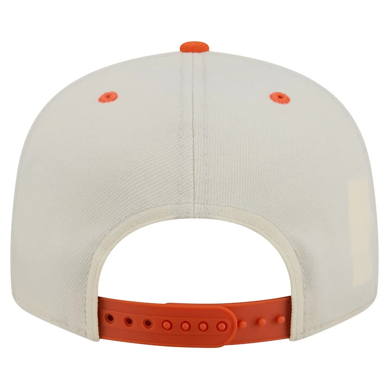 Casquette snapback New Era crème Denver Broncos oversize à slogan 9FIFTY pour homme