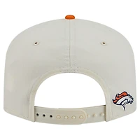 Men's New Era Cream Denver Broncos Script 19TWENTY Adjustable Hat