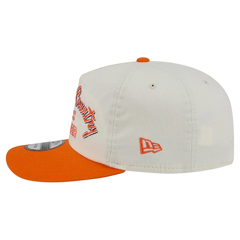 Men's New Era Cream Denver Broncos Script 19TWENTY Adjustable Hat