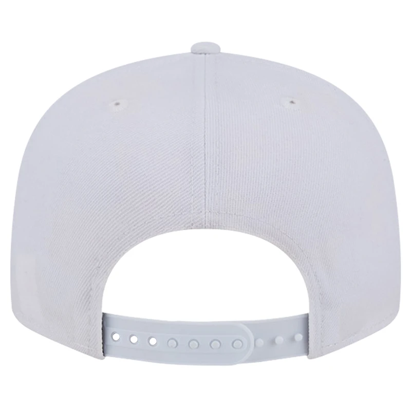 Casquette Snapback 9FIFTY Main Blanc sur Blanc Denver Broncos New Era pour homme