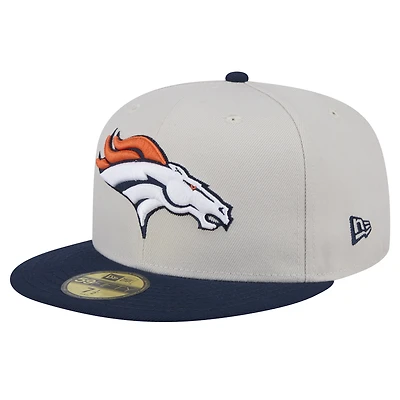 Casquette ajustée 59FIFTY Denver Broncos Stoney New Era pour hommes