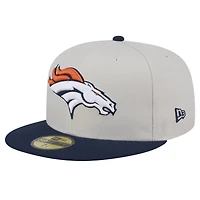 Casquette ajustée 59FIFTY Denver Broncos Stoney New Era pour hommes