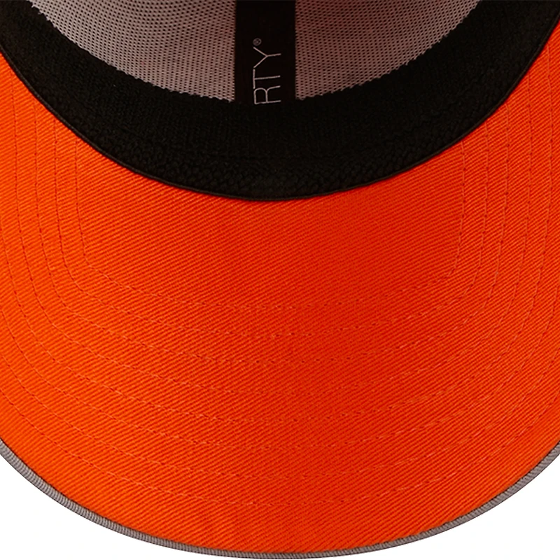 Men's New Era Gray/Orange Denver Broncos  Pipe 39THIRTY Flex Hat