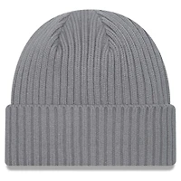 Bonnet en tricot à revers New Era pour hommes, gris chiné, Denver Broncos Color Pack
