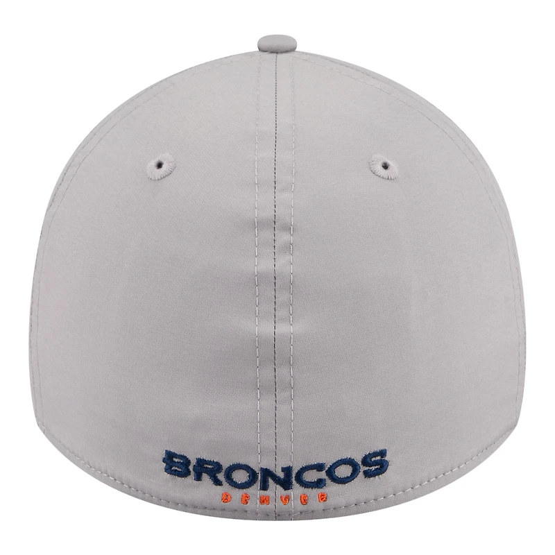 Casquette New Era Flex grise Denver Broncos perforée pour homme 39THIRTY
