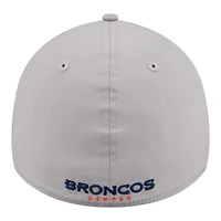 Casquette New Era Flex grise Denver Broncos perforée pour homme 39THIRTY