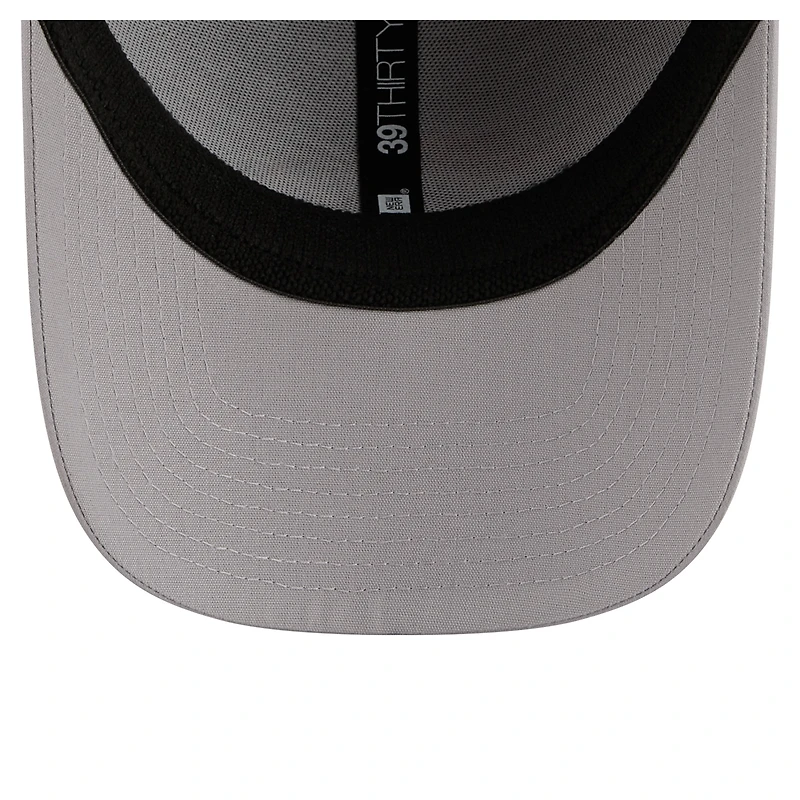 Men's New Era Gray Denver Broncos Perforated 39THIRTY Flex Hat