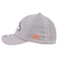 Men's New Era  Gray Denver Broncos Perforated 39THIRTY M-Crown Flex Hat