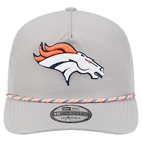 Casquette New Era grise Denver Broncos Rope 19TWENTY pour homme