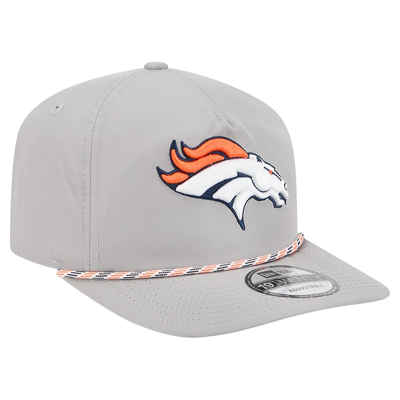 Casquette New Era grise Denver Broncos Rope 19TWENTY pour homme