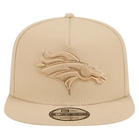 Casquette snapback A-Frame 9FIFTY beige clair pour homme, Denver Broncos, color pack, New Era
