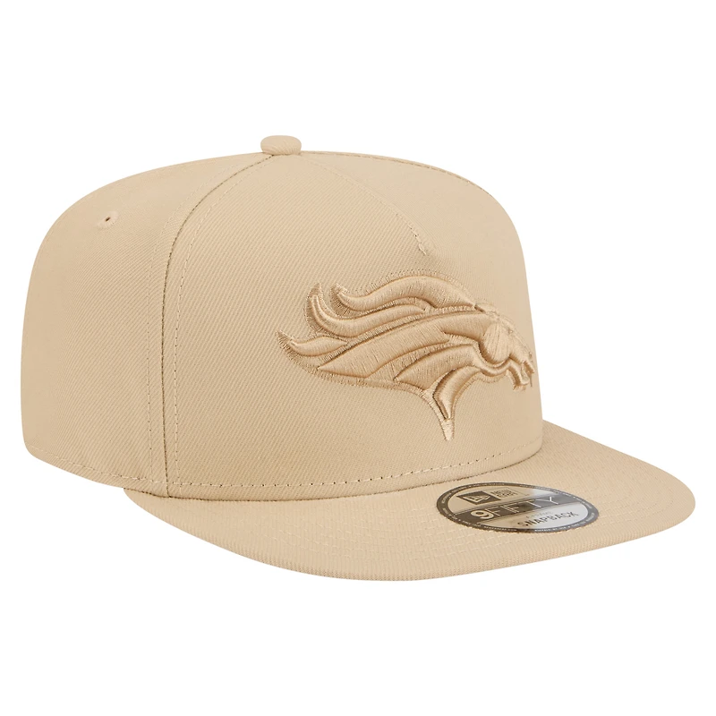 Casquette snapback A-Frame 9FIFTY beige clair pour homme, Denver Broncos, color pack, New Era