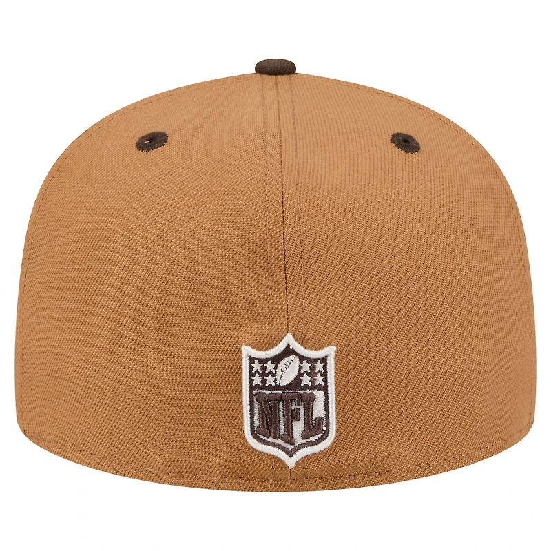 Men's New Era  Light Brown/Dark Brown Denver Broncos Two-Tone Walnut 59FIFTY Fitted Hat