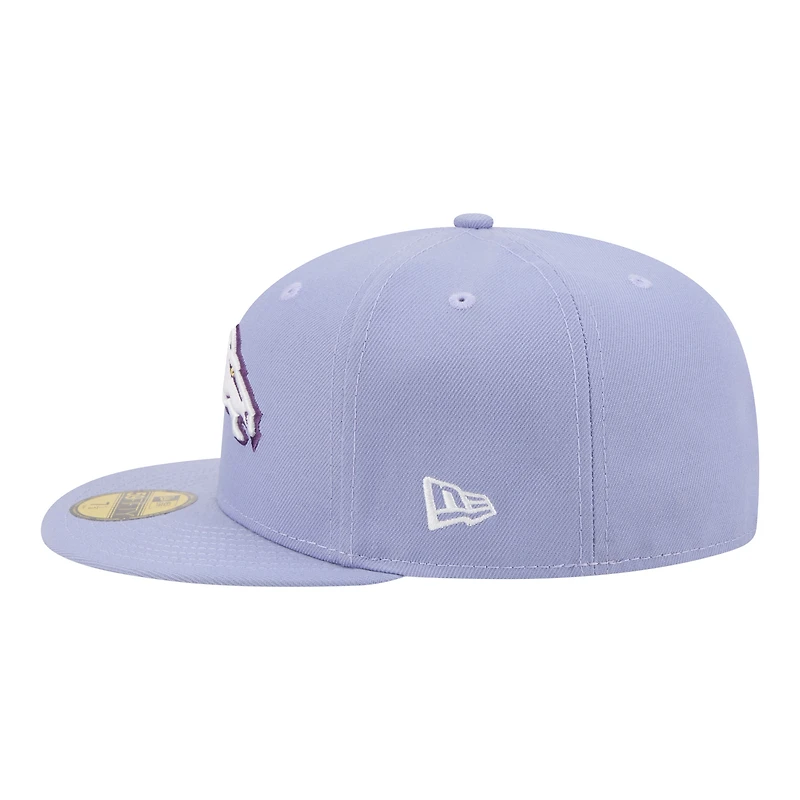 Casquette ajustée New Era 59FIFTY pour homme, coloris violet clair Denver Broncos Lavender Bloom