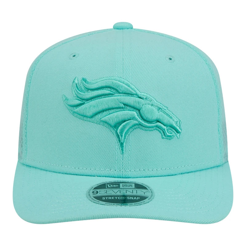 Men's New Era Mint Denver Broncos Color Pack 9SEVENTY Adjustable Hat