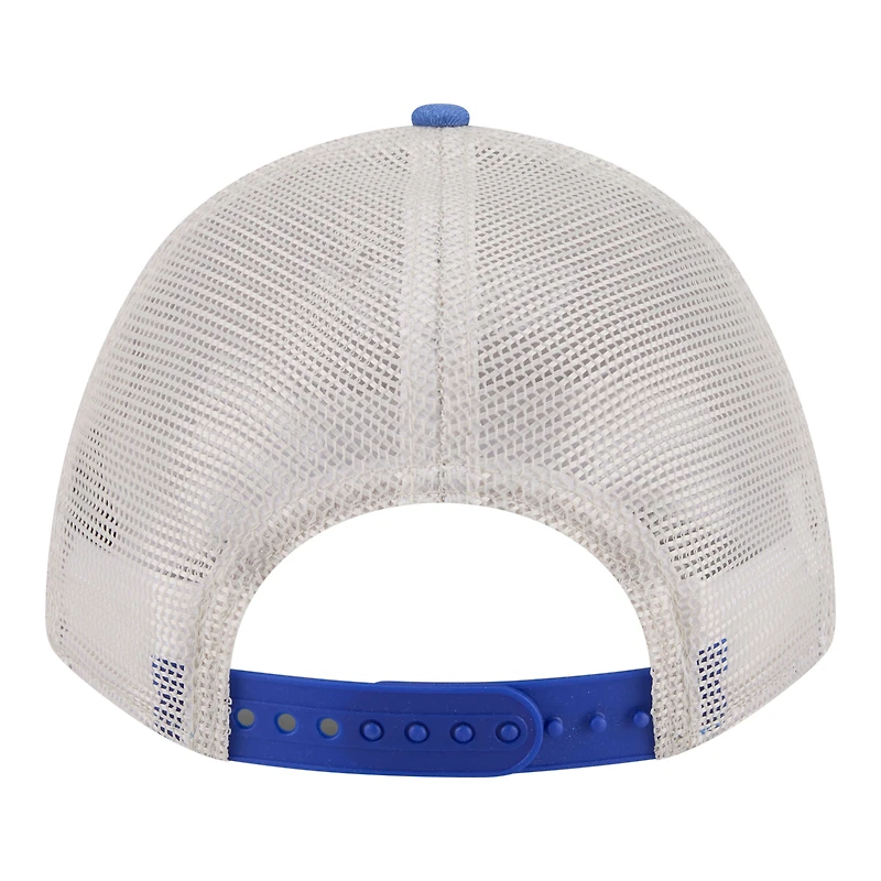 Casquette ajustable New Era Denver Broncos naturelle à couronne en A effilochée 9FORTY pour homme