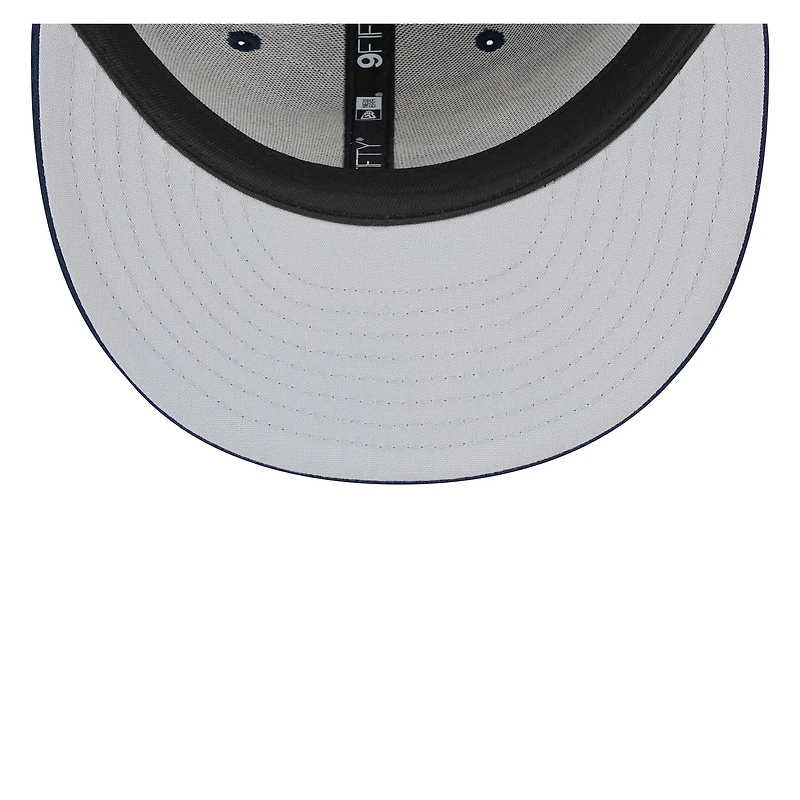 Casquette Snapback 9FIFTY pour homme New Era bleu marine Denver Broncos 2023 NFL Training Camp