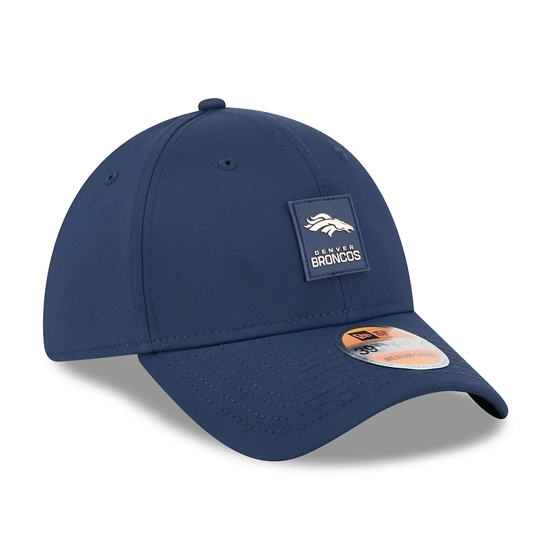 Casquette New Era 39THIRTY Flex bleu marine des Broncos de Denver 2025 pour homme