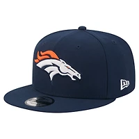 Men's New Era  Navy Denver Broncos 9FIFTY Snapback Hat