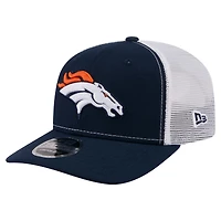 Men's New Era  Navy Denver Broncos 9SEVENTY Trucker Adjustable Hat