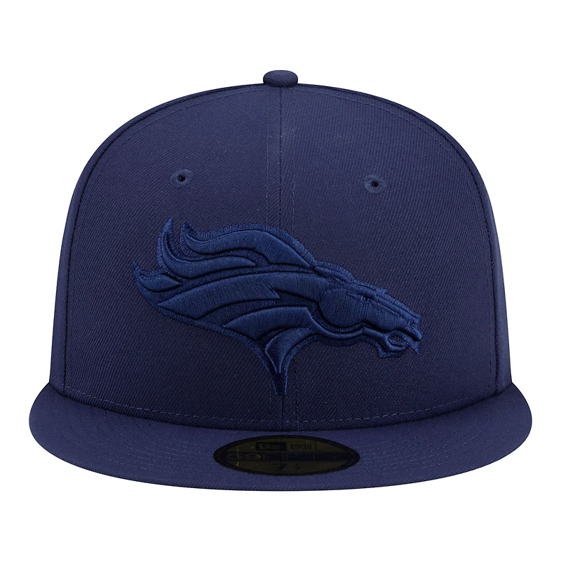 Men's New Era Navy Denver Broncos Color Pack 59FIFTY Fitted Hat