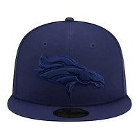 Men's New Era  Navy Denver Broncos Color Pack 59FIFTY Fitted Hat