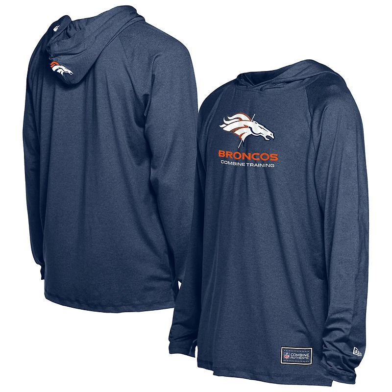 Men's New Era Navy Denver Broncos Functional Fandom Hoodie