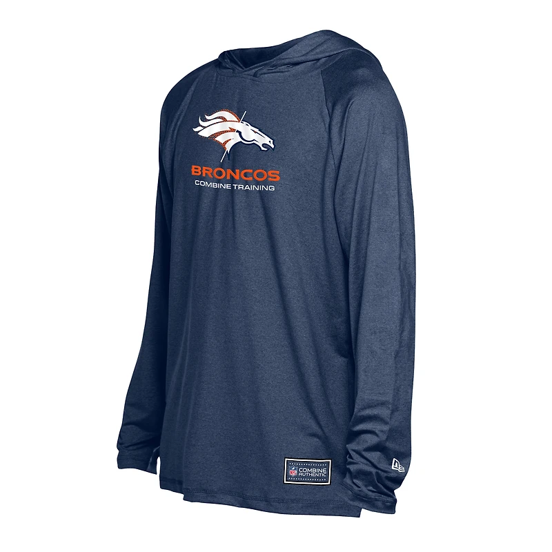 Men's New Era Navy Denver Broncos Functional Fandom Hoodie