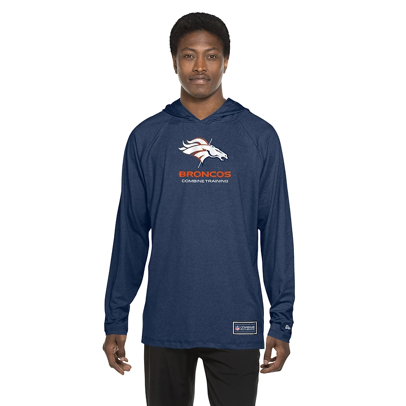 Men's New Era Navy Denver Broncos Functional Fandom Hoodie