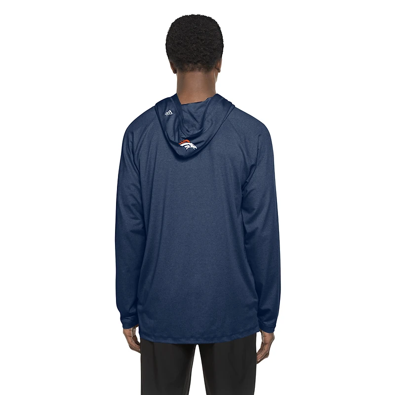 Men's New Era Navy Denver Broncos Functional Fandom Hoodie