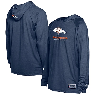 Men's New Era Navy Denver Broncos Functional Fandom Hoodie