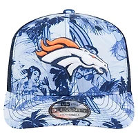 Casquette ajustable Hula Trucker 9SEVENTY bleu marine des Denver Broncos pour homme de New Era