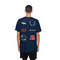 Men's New Era  Navy Denver Broncos Match T-Shirt